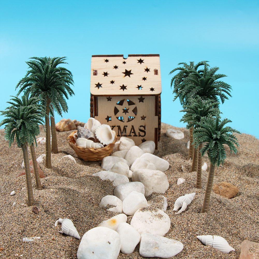 New Sand Table DIY Decor Plastic Bonsai Plant Pots model Coconut Palm Tree Craft Micro Landscape