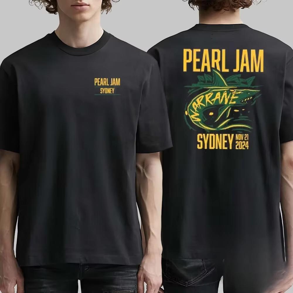 Хлопковая футболка Pearl Jam Рок-группа Мужская Женская Для фанатов Незаменимые вещи Топы с коротким рукавом Модный бренд Летняя Повседневная Ежедневная футболка