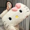 Гигантская плюшевая игрушка Hello Kitty, очень мягкая белая плюшевая кошка, удобная, приятен на ощупь, моющаяся, подарок на Рождество для девочки.