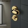 Golden Zinc Alloy Bedroom Door Lock Bathroom Lock Magnetic Suction Mute Room Door Handle Indoor Door Lock Split Door Handle Lock