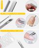 KERURU Cuticle Care Set of Includes Nail Nail Cuticle Nail Dirt Nail and Cuticle Made of Stainless for Ingrown Nail Gel Nail Hangnail and Nail Care