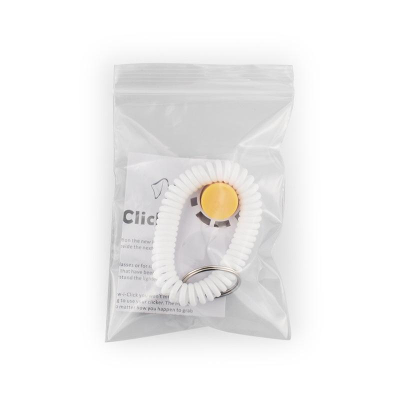 Pet Cat Dog Training Clicker High-Quality Dogs Click Trainer Aid Adjustable Elastic Rope Pet Rattles Dog Training Supplies