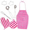Coffret Petit Chef Pour Enfant Avec Tablier, Gant, Ustensiles Et 2 Emporte-pièces - Kinderplay (KP3735)