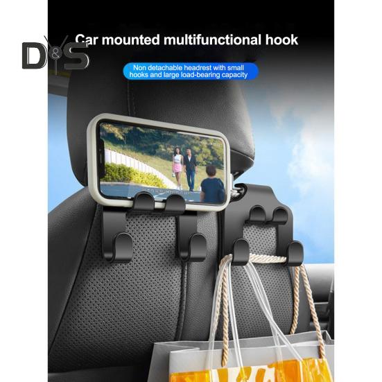 2 шт., крючок для подголовника автомобильного сиденья, держатель для телефона, сверхмощный многофункциональный автокресло, крепление на спинку сиденья, органайзер, вешалка, аксессуары для салона автомобиля