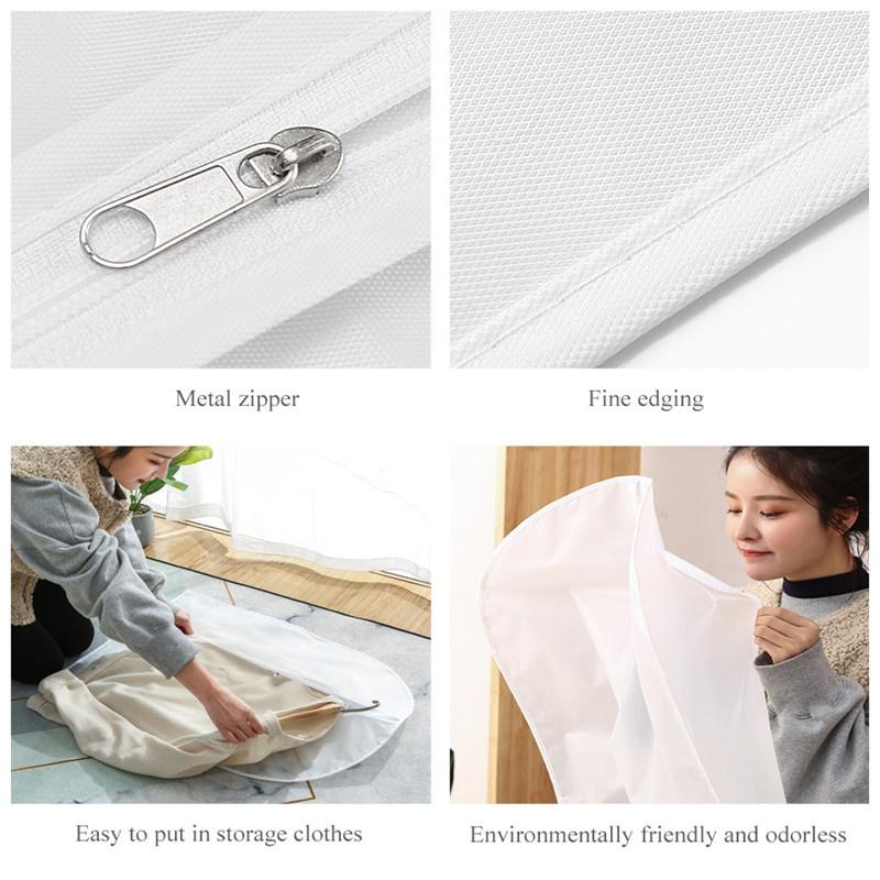 1PC Clothes Hanging Garment Suit Coat Dust Cover Home Storage Bag Pouch Case Organizer Wardrobe Hanging Clothing