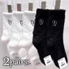 1 Pair Lovely Cozy Socks Autumn Winter Heart-shaped Socks