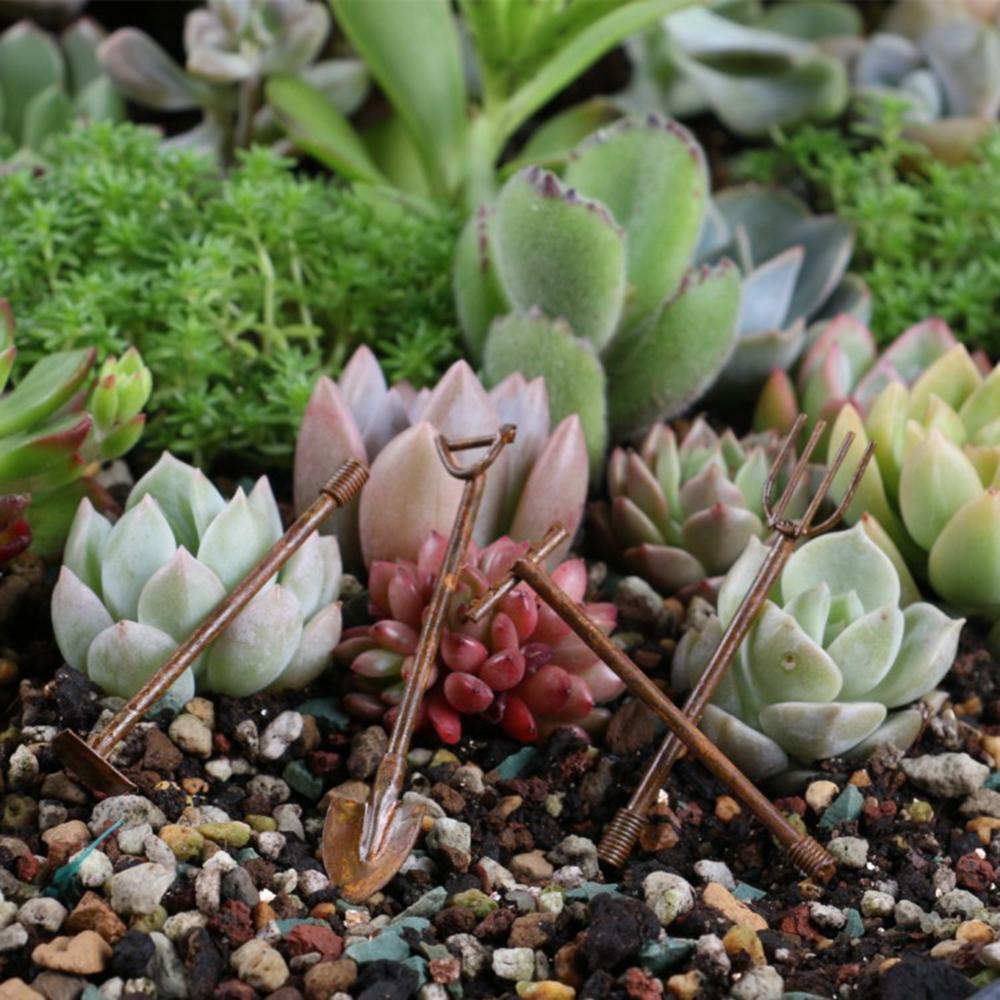 Furniture Micro Landscape Toys Figurines Dollhouse Miniature Fairy Garden Accessories Farming Tools