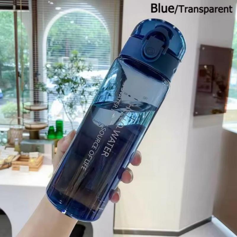 780 мл Портативная прозрачная бутылка для воды для спортзала, спорта, путешествий, прозрачная, герметичная, питьевая бутылка, матовая бутылка