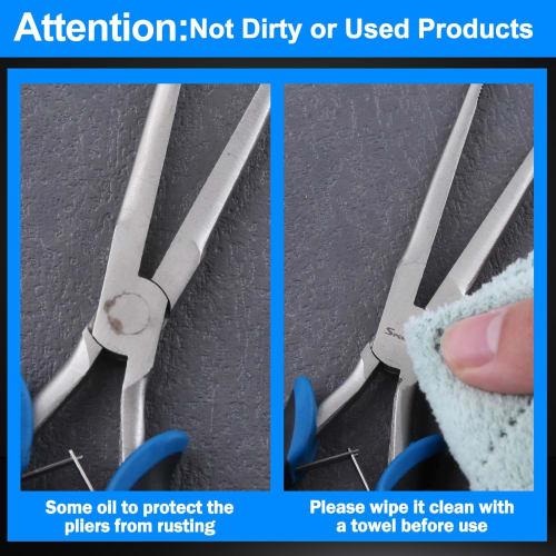 SPEEDWOX Mini Long Nose Pliers, Perfect for Crafts, Needle Nose Pliers, Long Tweezers, Needle Remover, Fishing Pliers, Small Pliers, Micro Nose Pliers