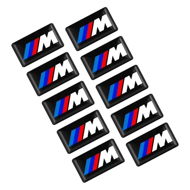 10 шт. 3D Эпоксидная Смола Эмблема Наклейки Декали Интерьер Авто Аксессуары для BMW E46 E85 E60 F10 E39 F30 E36 F20 E87 E90 E70 X3 X5