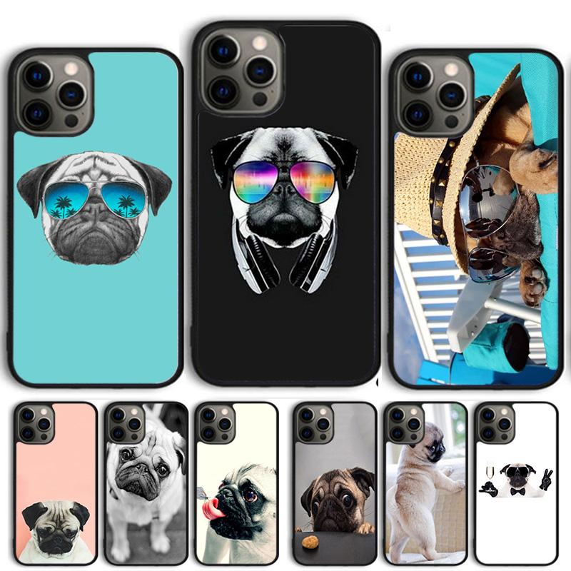animal butterfly dog pug Phone Case Cover For iPhone 17 Air 15 16 14 13 12 Pro Max 11 Pro Max Plus Coque Shell