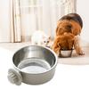 Гофрированный подвесной набор мисок 2-в-1 для защиты от проливания Съемный компактный сифон Принцип действия Аксессуар для домашних животных