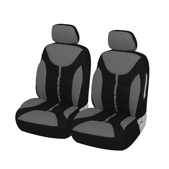 Чехлы на автомобильные сиденья, универсальная передняя защита для кошачьего сиденья, задняя часть с карманной подушкой безопасности, совместимая