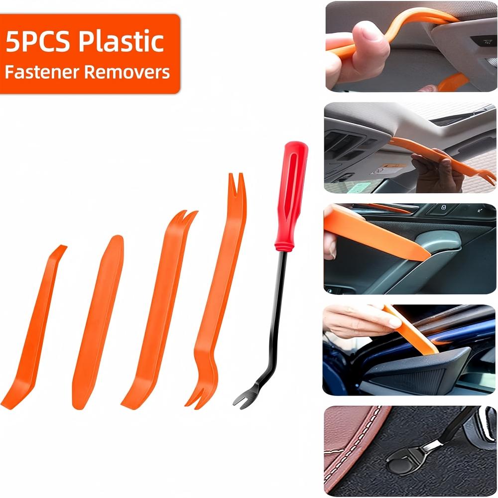 635PCS Automotive Plastic Fastener Kit for Door Trim Panel Bumper Fender Grille Radiator Cover Retainer 45 Tool Trim Removal Set