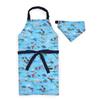 Конфетный фартук Кухонный предмет Резка Треугольник Мир динозавров NT665560 [Красочный стиль] & Набор, Водоотталкивающий, Не требующий глажки фартук, Нож, Овощечистка, Доска, Шарф,