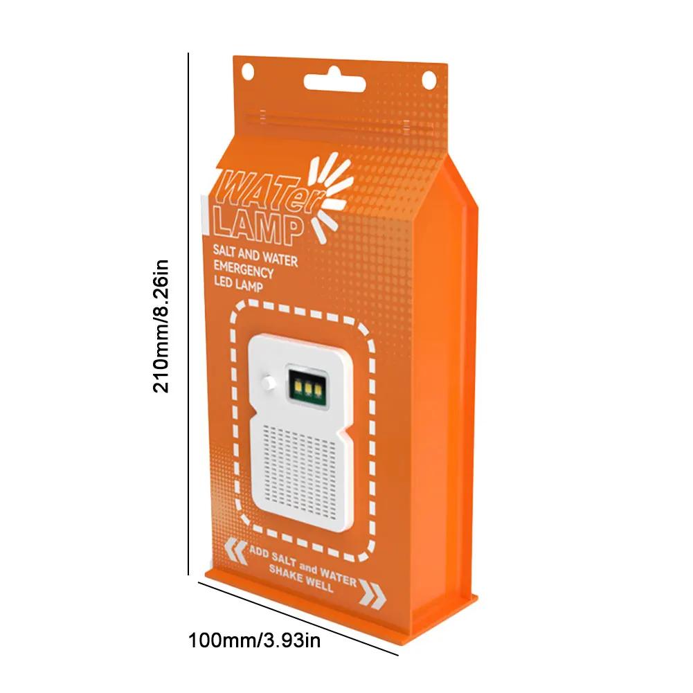 LED Salt Water Emergency Lamp Waterproof Portable Camping Emergency Lamp Travel Supplies for Night Fishing Equipment