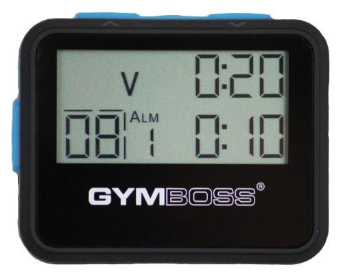 Таймер интервалов и секундомер Gymboss - Черный/Синий с мягким покрытием