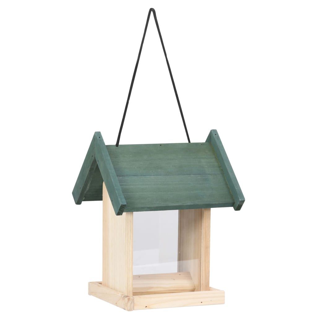 Bird Feeders 4 pcs Pine Wood