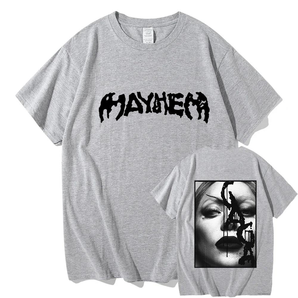 The MAYHEM Ball Tour 2026 TShirt Lady Gaga Singer Graphic Tshirts Fashion Short Sleeve Summer T Shirt Cotton Tees