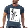 Joe Cocker Original Hand Drawn Ink Artwork Tshirt Summer Holiday Casual Tee