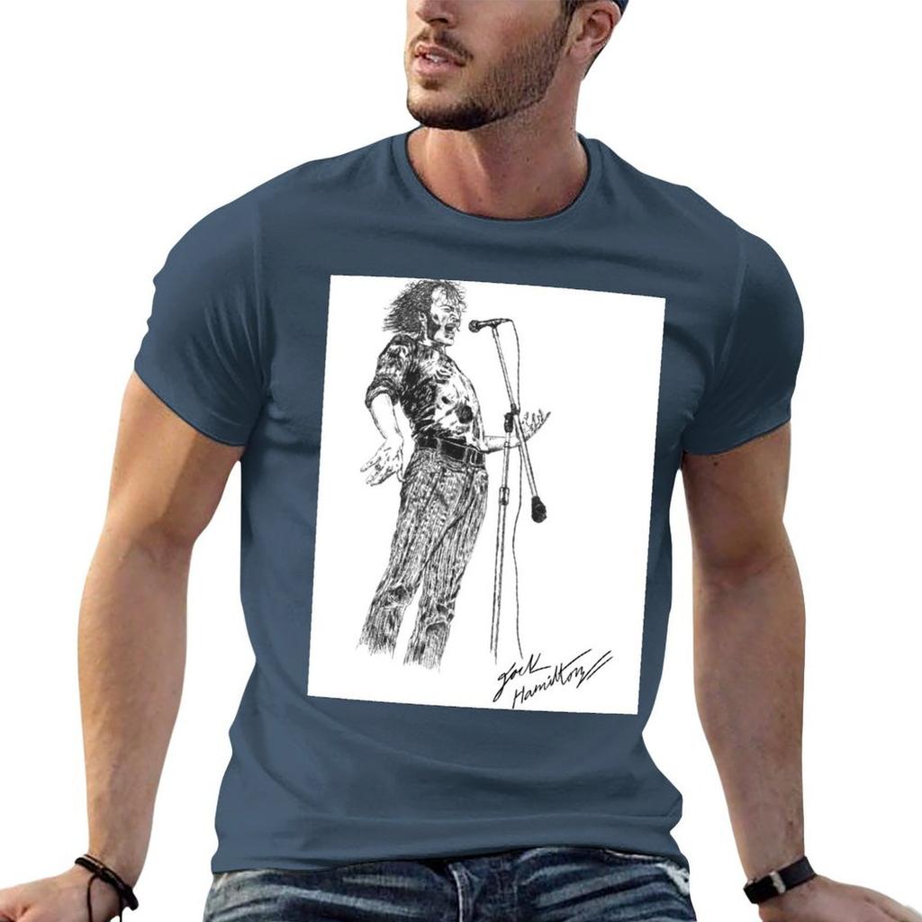 Joe Cocker Original Hand Drawn Ink Artwork Tshirt Summer Holiday Casual Tee