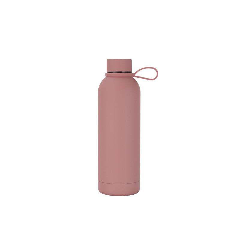 Stainless Steel USA Style Small Mouth Bottle Outdoor Sports Portable Thermos Cup Lifting Ring Water Bottle