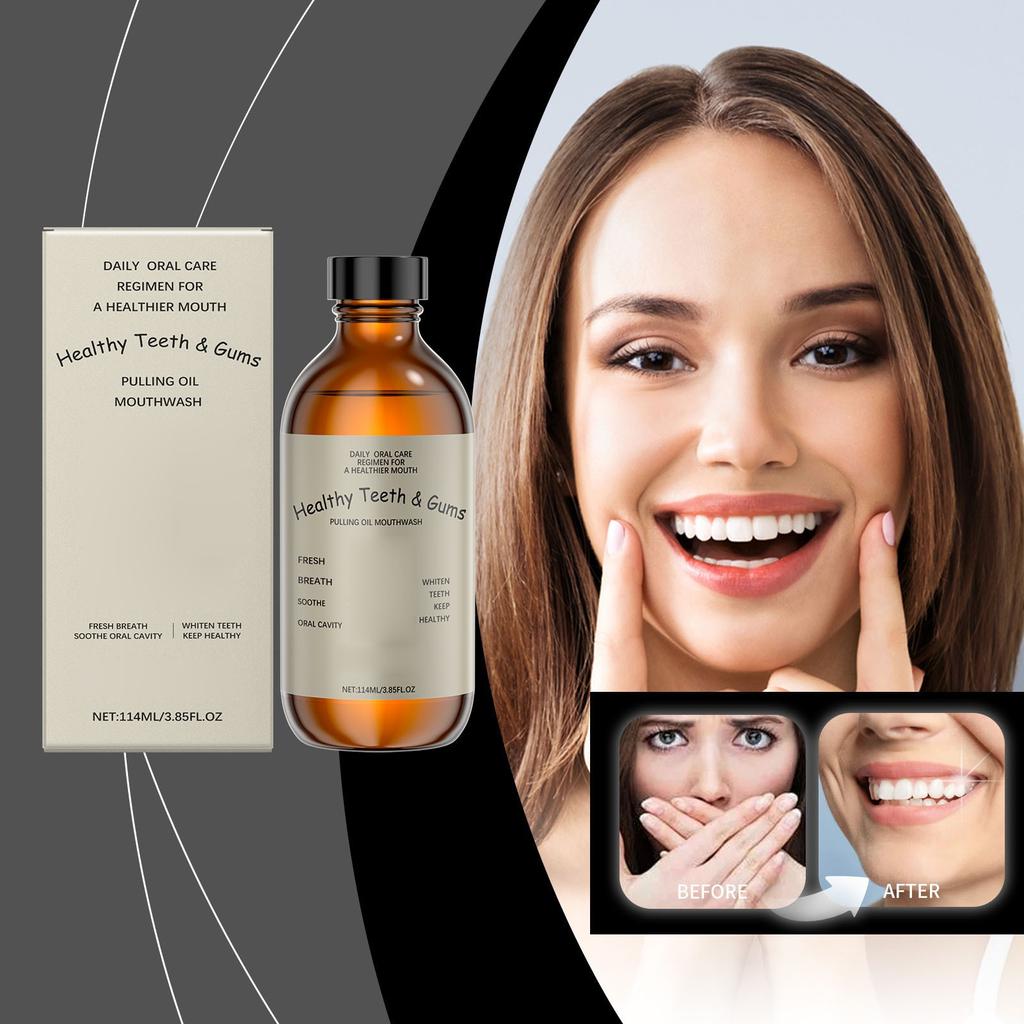 Pulling OilDental Care Mouthwash OilMouthwash Oil Helps Remove Bad Breath And Tartar Making Your Breath Fresher114ml