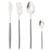 Matte Gold Stainless Steel Dinnerware Cutlery Set Dinner Knife Forks Coffee Spoon Silverware Kitchen Flatware Tableware Sets
