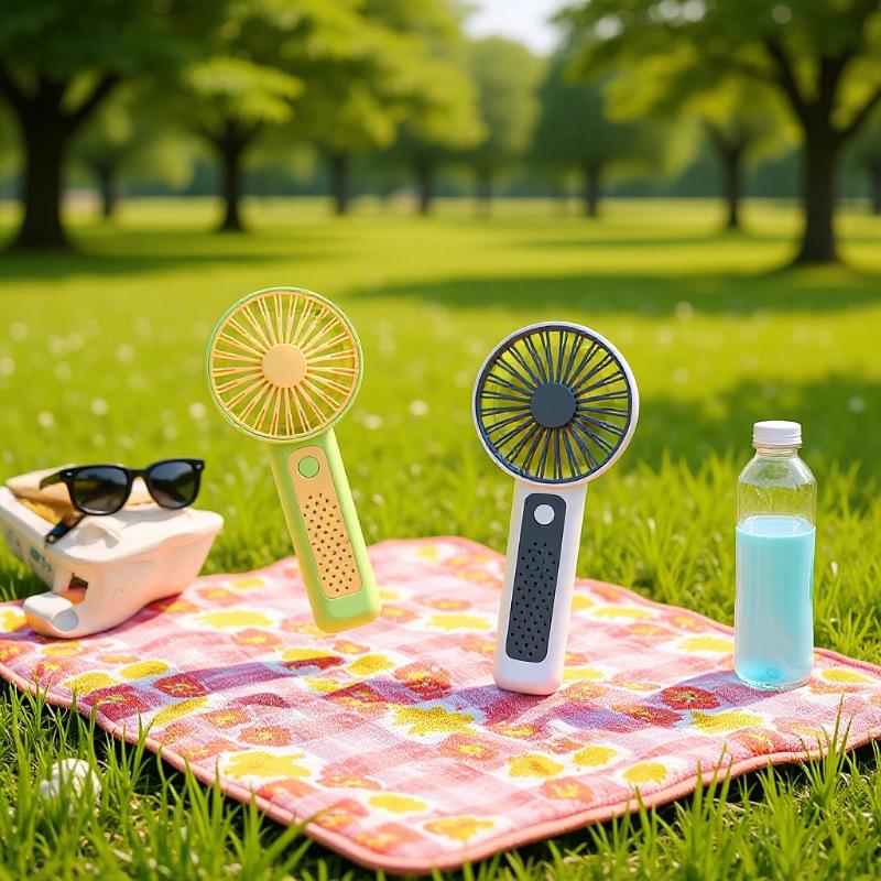 Rechargeable 3-Speed Mini Handheld Fan for Outdoor, Dormitory, or Desktop Use
