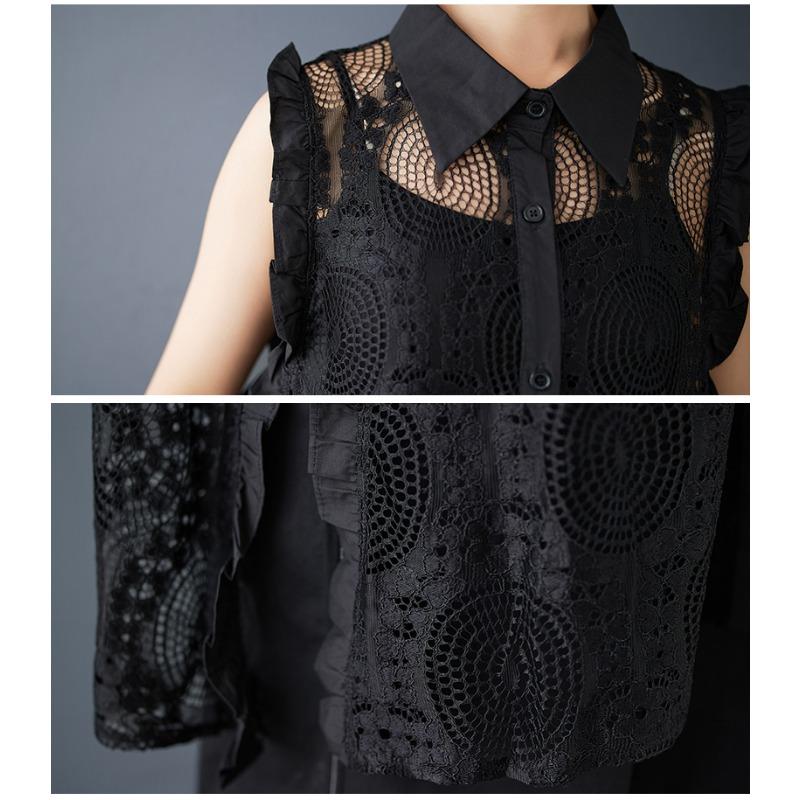 DIMANAF 2025 Новое летнее платье Женское Длинное Пляжное Платье-майка Без рукавов Базовая Мода Ажурные Футболки Повседневное Свободное