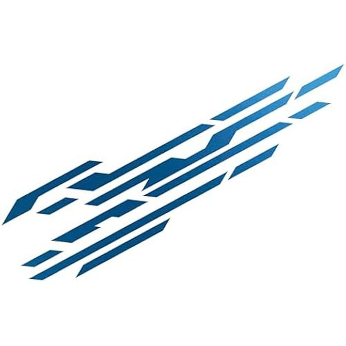 Autocollant pour Voiture - FOLIATEC - Street - Bleu chromé mat - 35 x 150 cm - 2 pièces