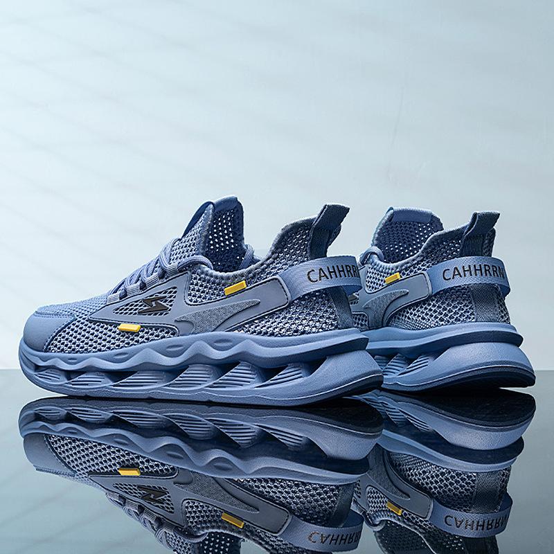 Men's Shoes Four Seasons Trendy Round Head Versatile Breathable No Lace-up Platform Sports Leisure Comfortable Foot Men's Shoes