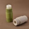 2025  Private Label Ramadan Home Decor Travertin  Stone Home Decor Incense Cones Holder Travertine Candle Holder