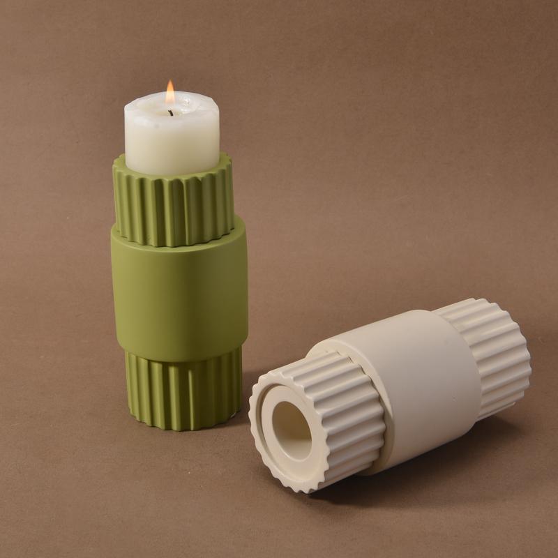 2025 Private Label Ramadan Home Decor Travertin Stone Home Decor Incense Cones Holder Travertine Candle Holder