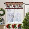 ZEDLIYU Valances for Windows Kitchen Living Room Small Window Valance Christmas Snowman Xmas 1 Panel, 54 X 18 Inch