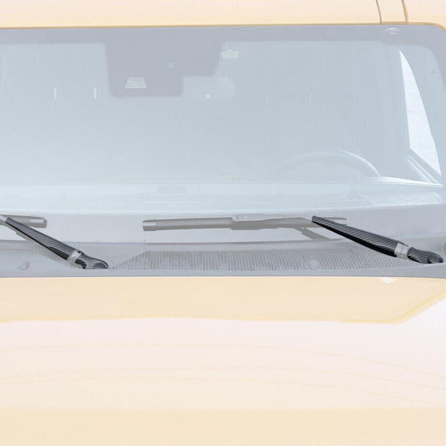 For 2021-2024 Ford Bronco Carbon Front Window Windshield Wiper Blade Cover Trim