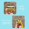 Cute Bus Shape Keychain Unique Bag Pendant Creative Cartoon Airplane Keychain  Gift