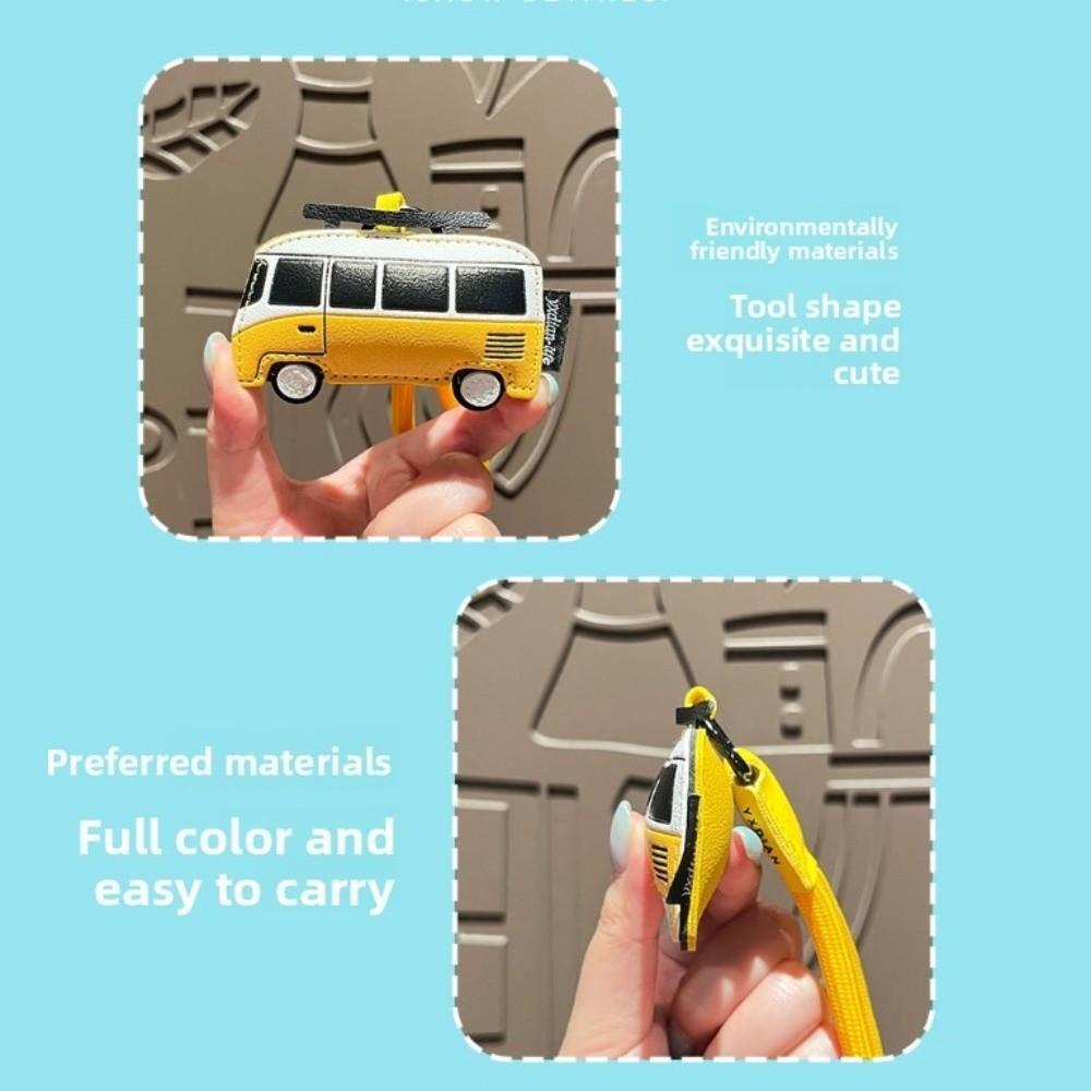 Cute Bus Shape Keychain Unique Bag Pendant Creative Cartoon Airplane Keychain Gift