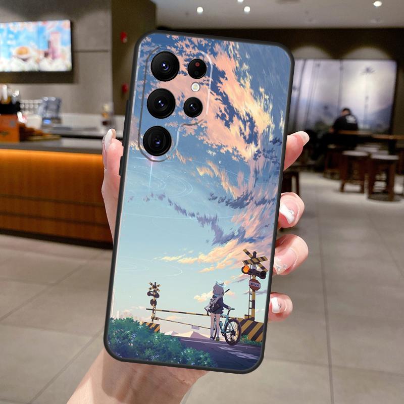 Blue Archive Phone Case For Samsung Galaxy S25 S24 S23 S22 Ultra S21 FE S9 S10 S20 Plus S24 FE Soft Cover