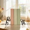 Декоративная металлическая подставка для книг Уникальный настольный декор для книжной полки Держатель-стопор для книг на стол с нескользящей основой для полки Библиотека