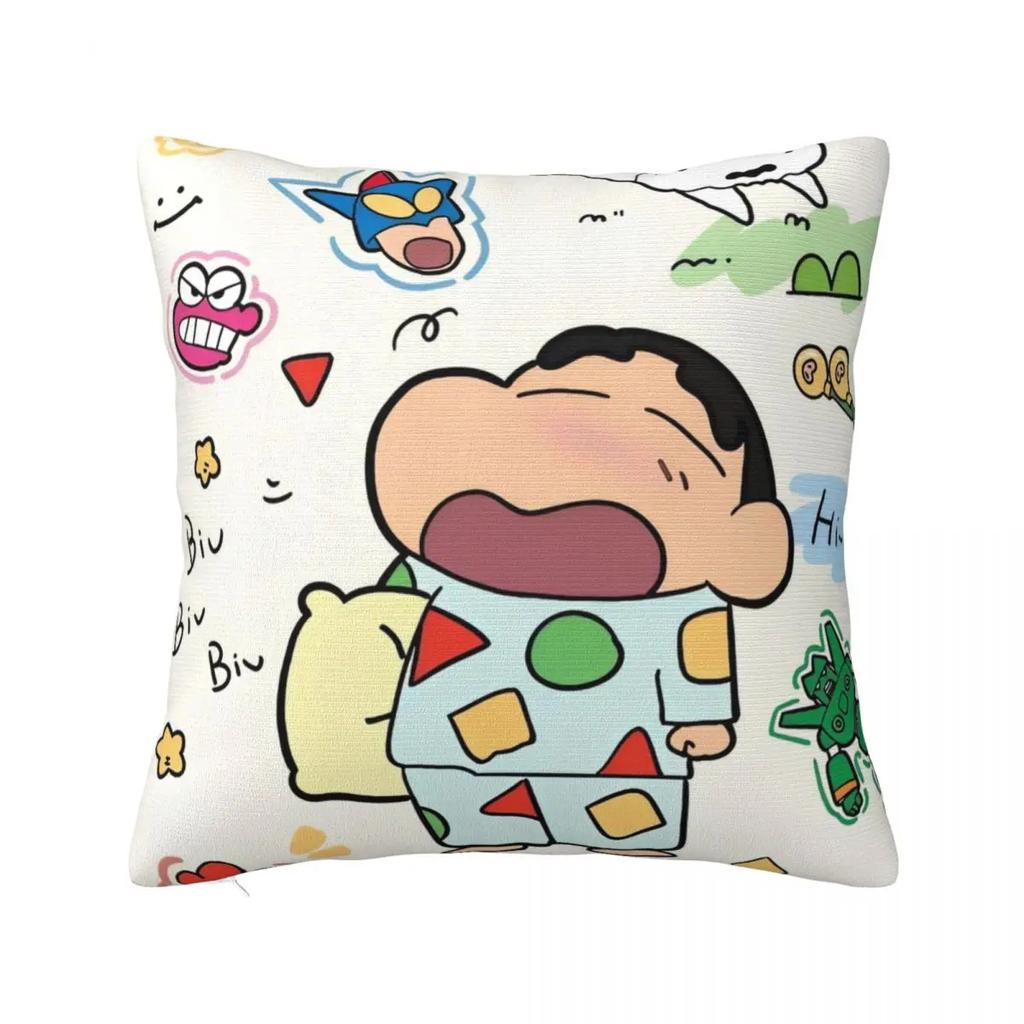 Мультяшные наволочки для декоративных подушек, украшение для гостиной, напечатанная наволочка для диванной подушки, полиэстер, мягкая наволочка