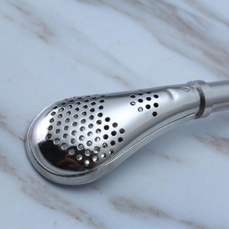 Кухонные принадлежности для питья чая из нержавеющей стали, соломенная тыква, фильтр, ложка, чайные инструменты