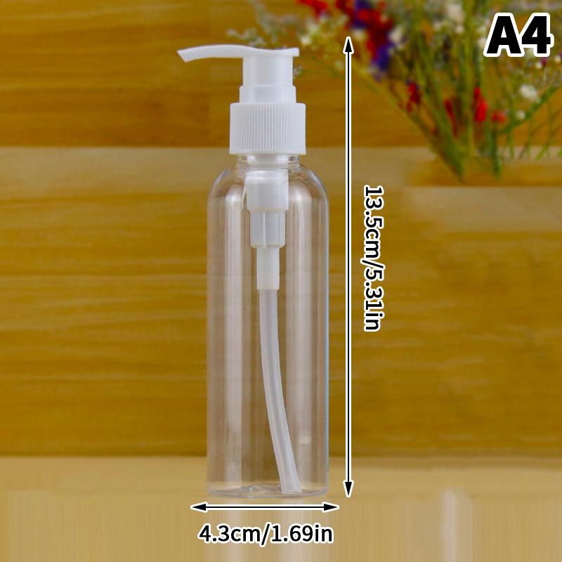 Portable Vacuum Press Type Spray Bottle Shampoo Bottle Empty Refillable Makeup Cosmetics For Cream Liquid Lotion Bottles