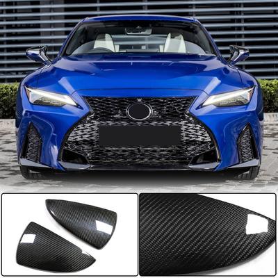Накдадки на зеркала (для 2020-2025, Сухой карбон) для Lexus IS 2013- гг
