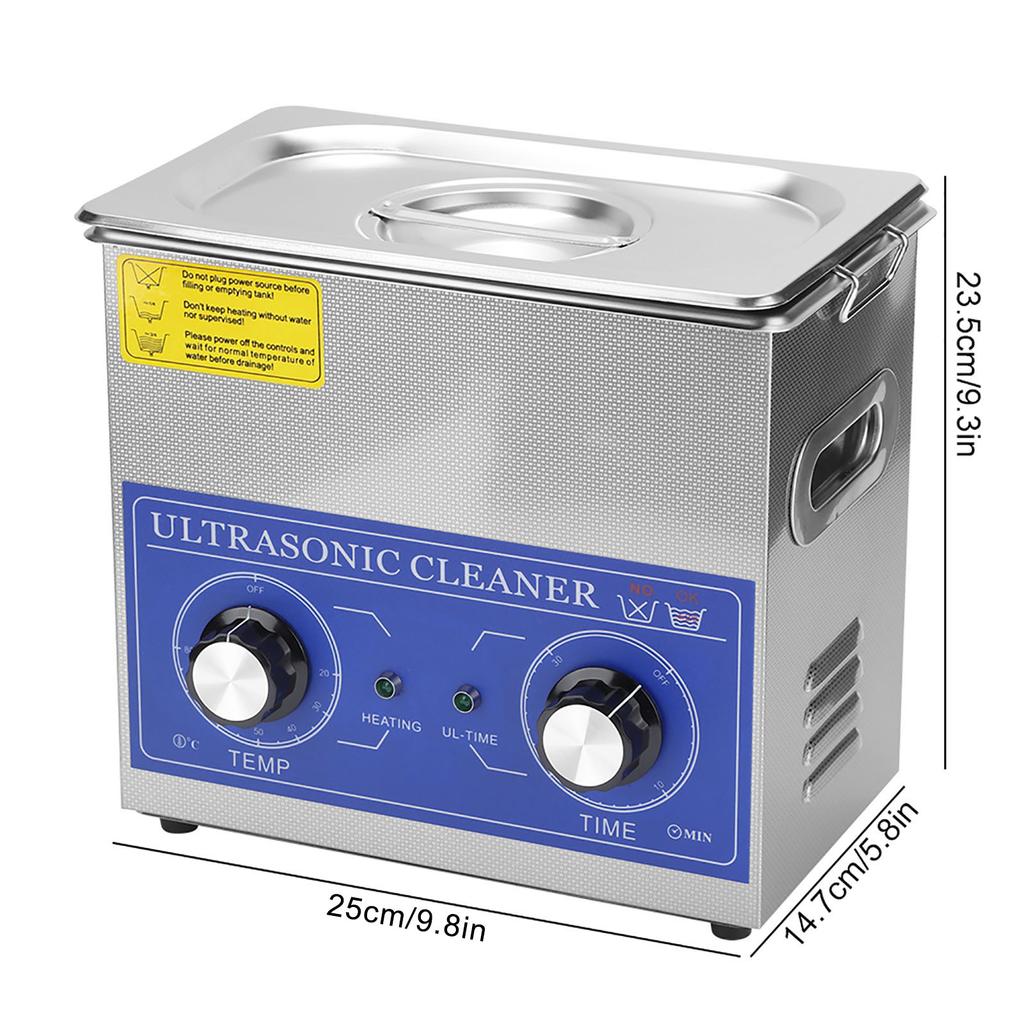 Ультразвуковой очиститель 3.2L 120W, механический подогрев, мини-ультразвуковой очиститель, машина для очистки
