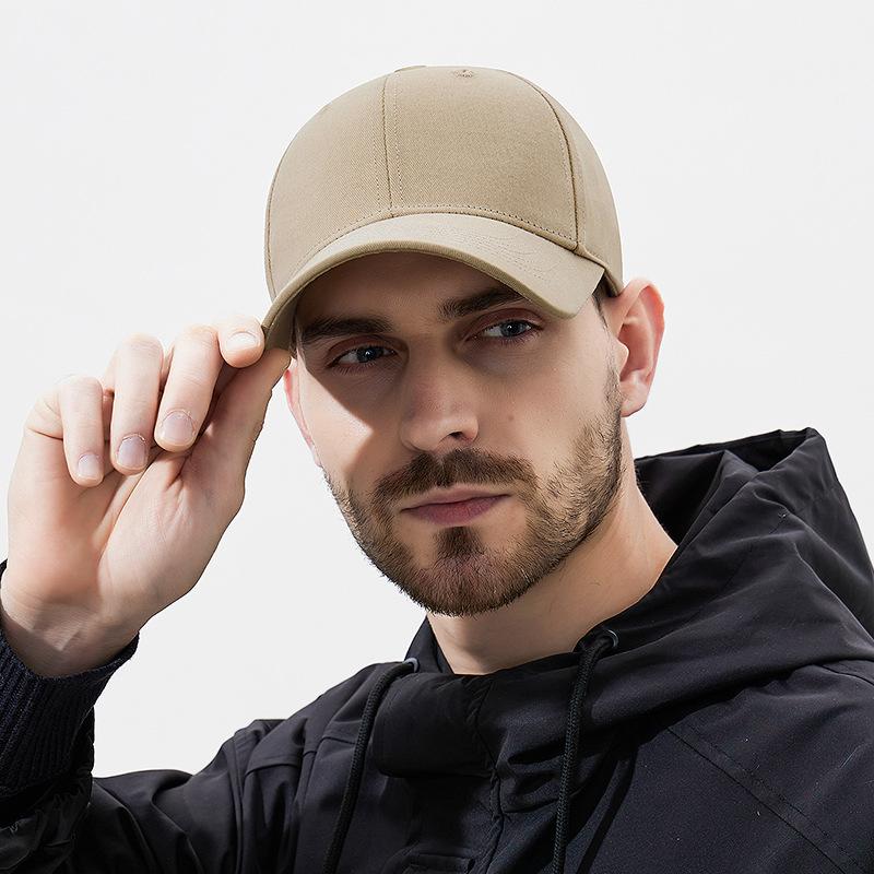 Четыре сезона мужские и женские однотонные бейсболки из стираного хлопка высокого качества в европейском и американском стиле с жестким верхом, согнутые для занятий спортом на открытом воздухе, солнцезащитные шляпы