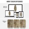 18 Inch Women's Lilac Highlight Natural Wave Drawstring Adjustable Size Black Synthetic Hair Beige Clip Portable Easy Ponytail