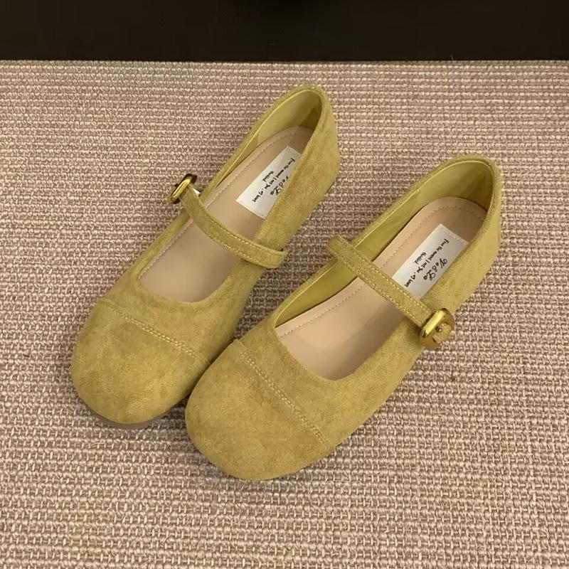 Французские ретро туфли с неглубоким носком женские весенне-осенние 2025 новые вечерние туфли нежные сказочные ветры мягкие туфли Мэри Джейн на плоской подошве