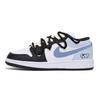 Air Jordan 1 Puppy Fragment Нескользящие износостойкие Низкие винтажные баскетбольные кроссовки Мужские Черно-синие 553558-131(Команда85-)