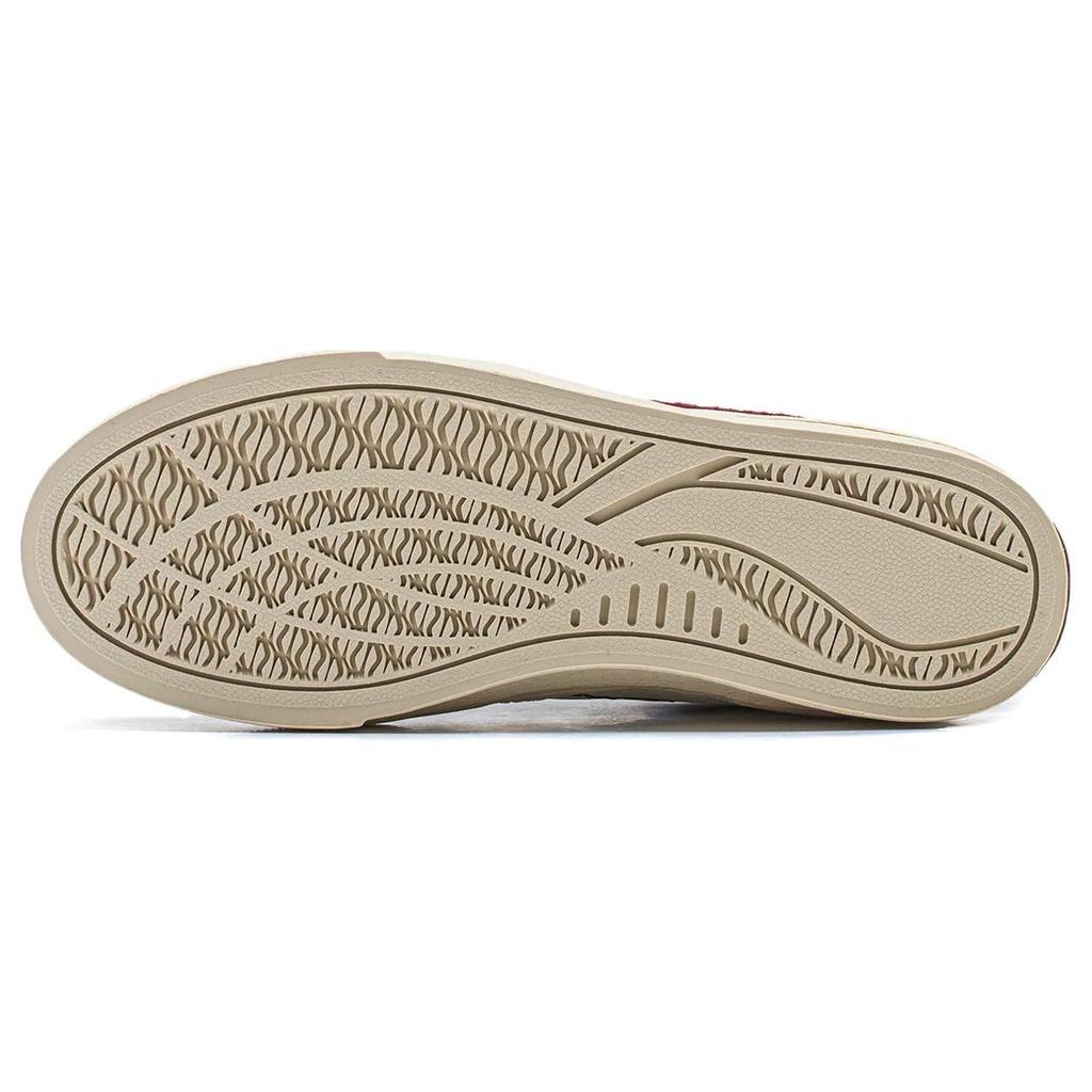 Li Ning 180 Нескользящая Амортизация Износостойкая Поддержка Низкие Скейтбордические Кроссовки Мужские Белый Красный AECU007-3